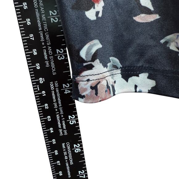 Beyond Yoga High Waist Floral Print Leggings Navy Blue Yoga Athleisure | XS - Picture 9 of 9